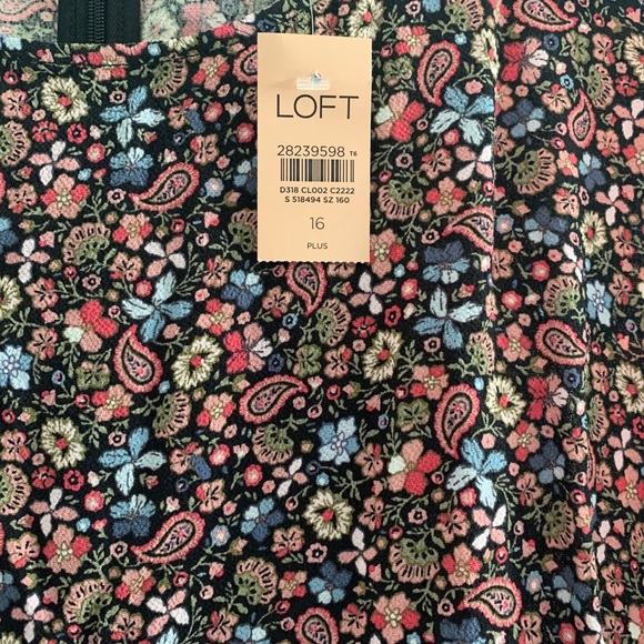 LOFT midi slit dress. NWT size 16 - Picture 2 of 2